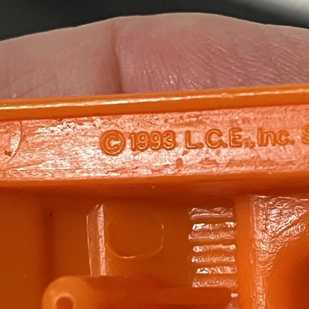 1993 Little Caesars Pizza Meal Prize Orange Boat SS CAESARS Diving Water Toy VTG